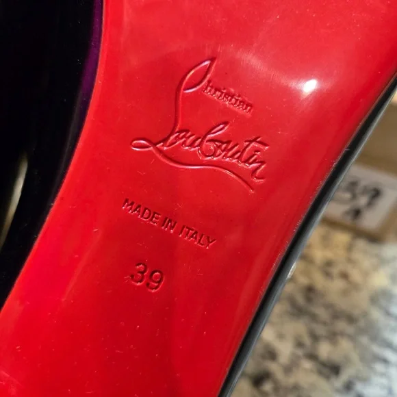 NEW Christian Louboutin Sweetie Jane Navy Flats Size 39 - Picture 9 of 10